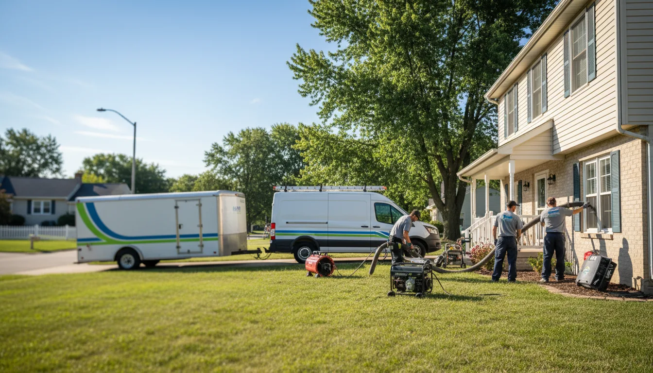Flooded Basement Restoration And Cleanup With Repair in Huron, IN near me